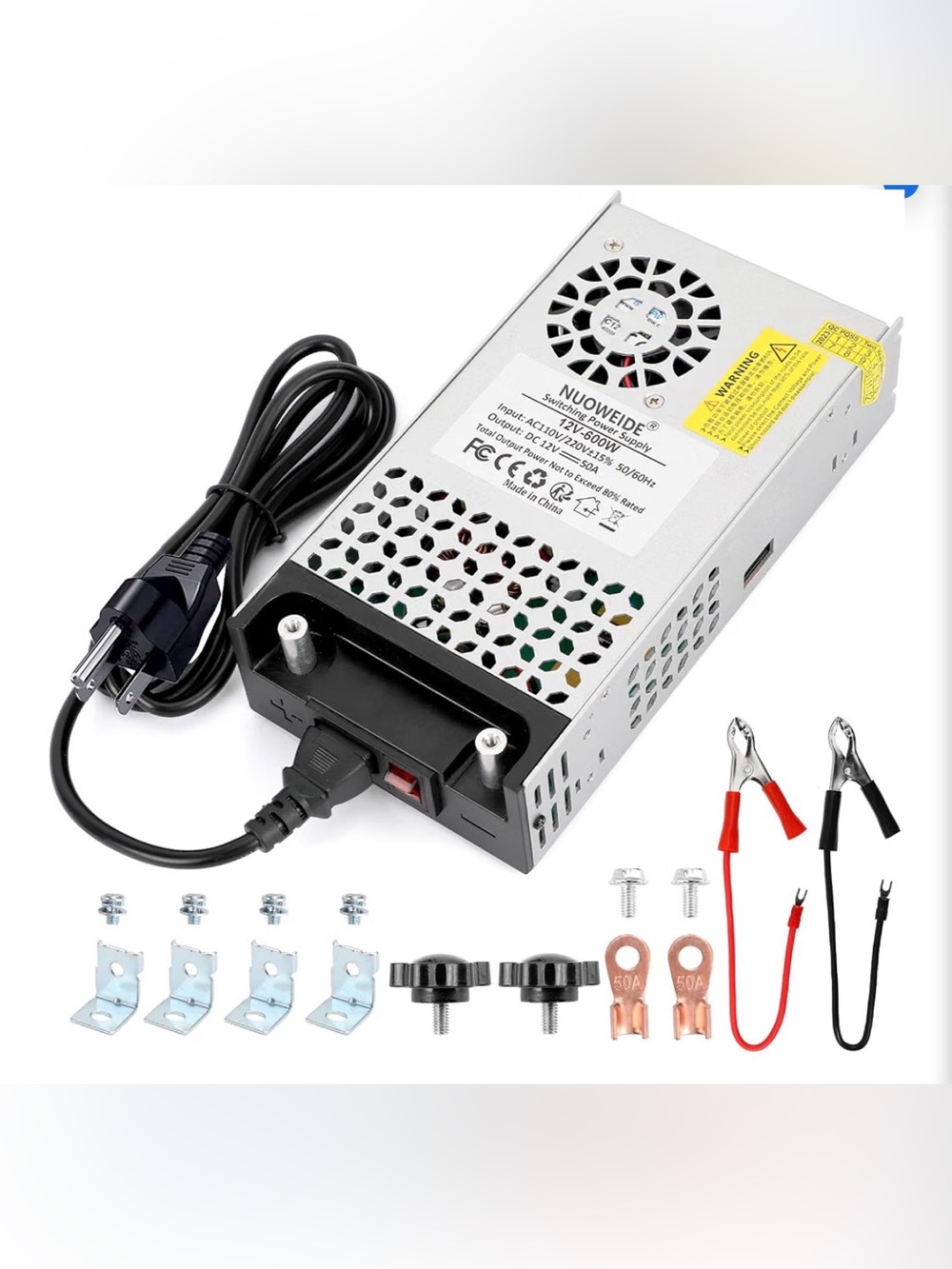 12V 50A 600W Switching Power Supply AC to DC Converter for CCTV. 3D Printer LED
